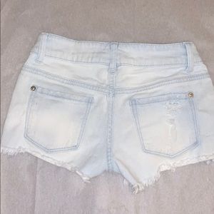EUC Light Wash Denim Semi Stretch Short Shorts 1